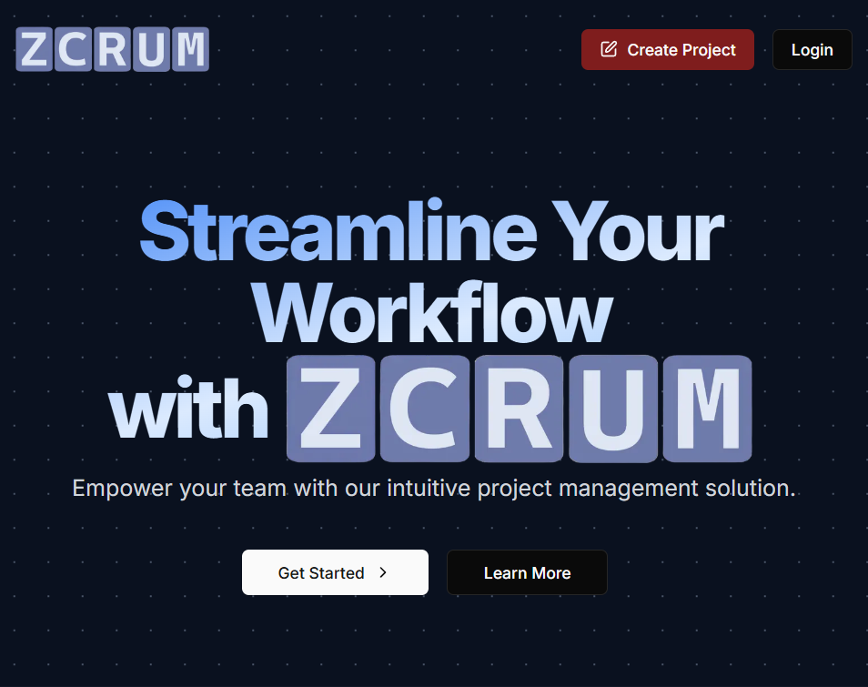 Zcrum - Project anagement tool preview